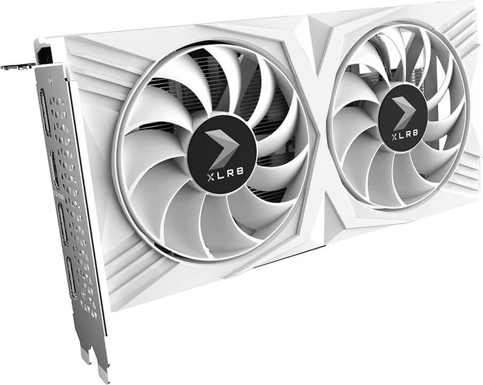 PNY GeForce RTX 4060 XLR8 Gaming Verto Overclocked White Edition, 8GB GDDR6, HDMI, 3x DP
