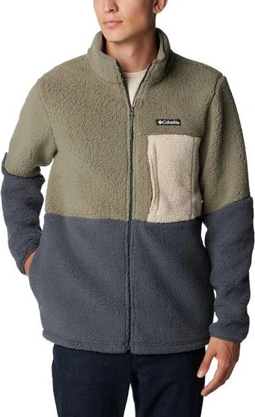 Columbia Mountain Side Heavy Fleece Jacke stone green/shark/ancient fossil (Herren)