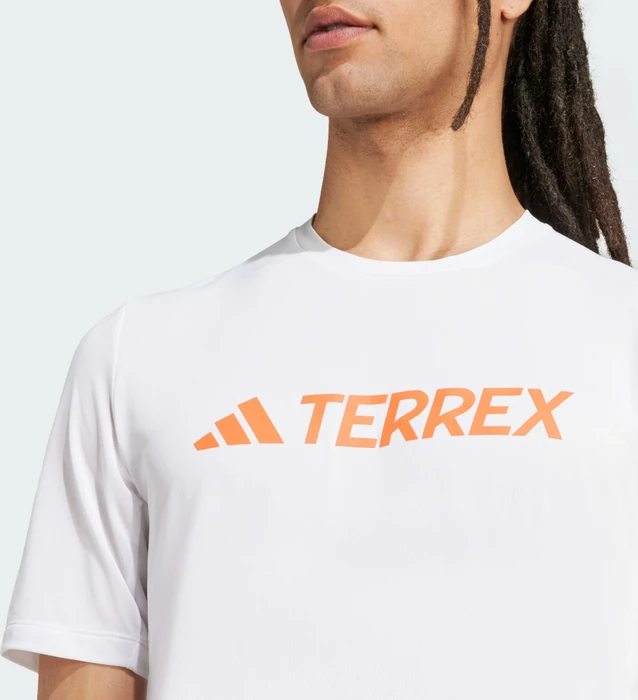 adidas Terrex Multi Climacool Logo Tech Funktionsshirt kurzarm weiß (Herren)