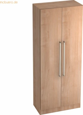 Hammerbacher Garderoben-Schrank 5OH V7200, Chromgriff, nussbaum, Schrankwand