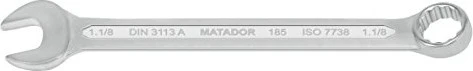 Matador 0185 Ring-Maulschlüssel zöllig, 1.1/8"x360mm