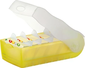 HAN Croco Karteibox, A7, transparent/transparent, inkl. 100 Karteikarten