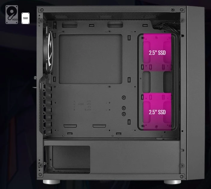 AeroCool Skribble ARGB, Glasfenster