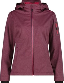 CMP Zip Hood Softshell Funktionsjacke darker magenta mel (Damen)