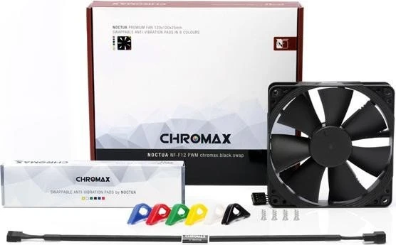 Noctua NF-F12 PWM chromax.black.swap, 120mm