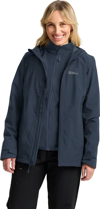 Jack Wolfskin Moonrise 3in1 Funktionsjacke midnight sky (Damen)