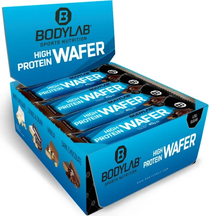 BodyLab24 High Protein Wafer Schokolade 480g (12x 40g)