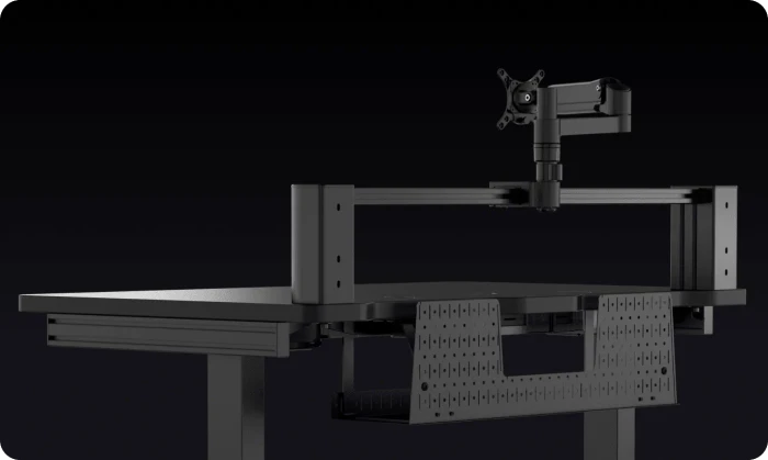 Corsair Platform:4 Schreibtisch 120x76cm schwarz/schwarz