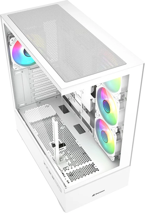 Sharkoon AK6 RGB White, Glasfenster