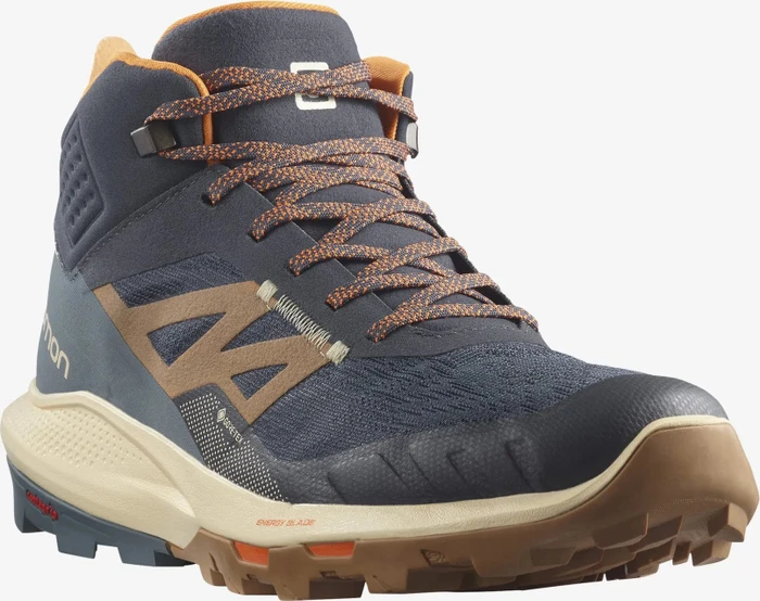 Salomon OUTpulse Mid GTX ebony/bleached sand/vibrant orange (Herren)