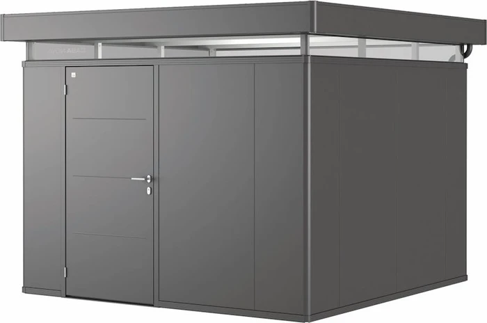 Biohort CasaNova 3x3 Gerätehaus Türanschlag links dunkelgrau-metallic