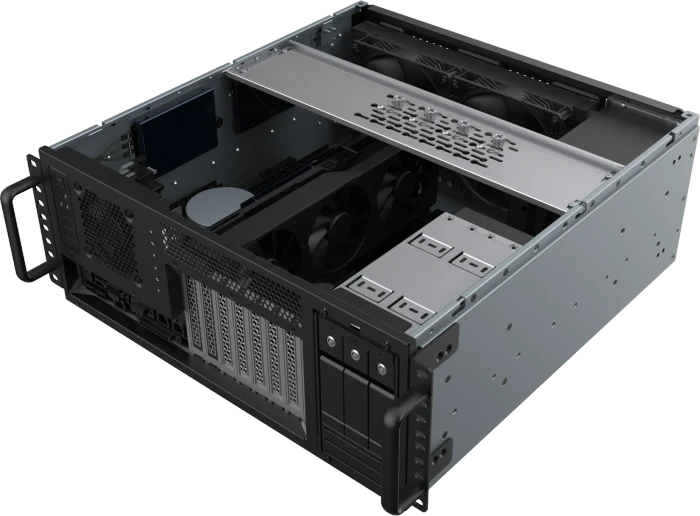 SilverStone RM46-502-I, Rackmount Storage, schwarz, 4HE, ATX