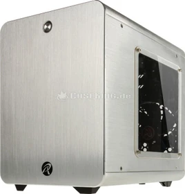 Raijintek Metis silber, Acrylfenster, Mini-ITX