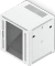 Ubiquiti 12U Rack Cabinet, 19" Wandgehäuse 12HE, Glastür, weiß, 560mm tief Vorschaubild