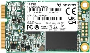 Transcend MSA220S, mSATA 