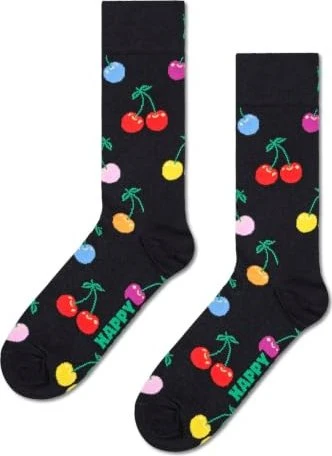 Happy Socks Cherry Socken schwarz