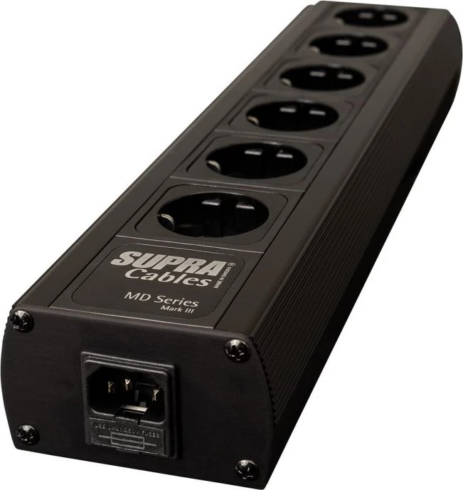 Supra Cables LoRad MD06-EU/SP MK3.1 mit Netzfilter, 6-fach, schwarz