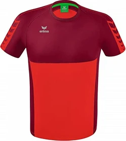 Erima Six Wings Funktionsshirt kurzarm new rot/bordeaux (Herren)