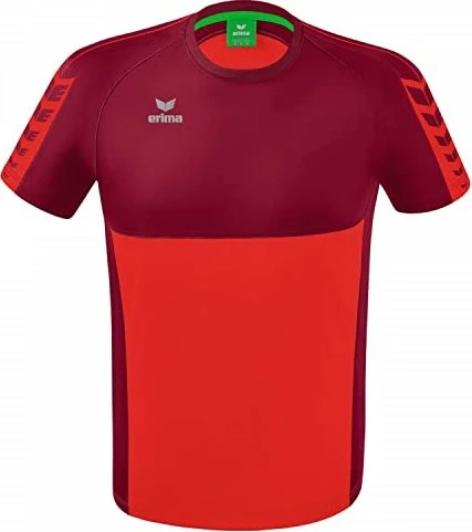 Erima Six Wings Funktionsshirt kurzarm new rot/bordeaux (Herren)