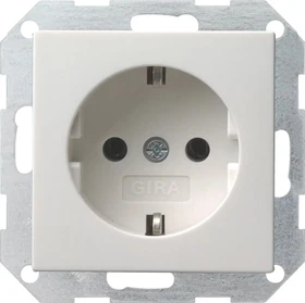 Gira System 55 SCHUKO-Steckdose 16A 250V, reinweiß glänzend