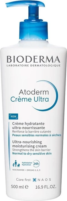 Bioderma Atoderm Ultra Crème im Pumpspender, 500ml