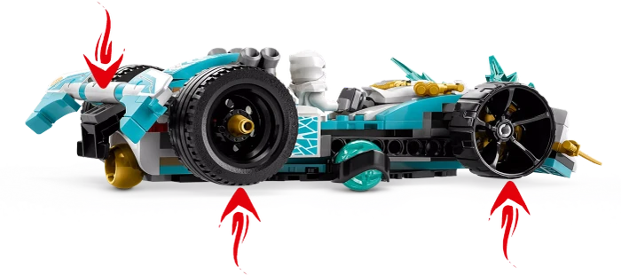 LEGO Ninjago - Zanes Drachenpower-Spinjitzu-Rennwagen