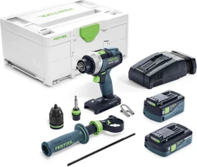 Festool TDC 18/4 5.2/4.0 I-Plus-SCA Quadrive Akku-Bohrschrauber inkl. Systainer + 2 Akkus 4.0/5.2Ah