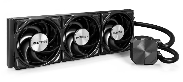 Montech HyperFlow Silent 360 Black, schwarz