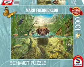 Schmidt Spiele Hundeliebe - brauner Labrador im kühlen Nass