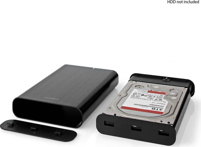 Nedis Festplattengehäuse, 3.5", USB-C 3.0