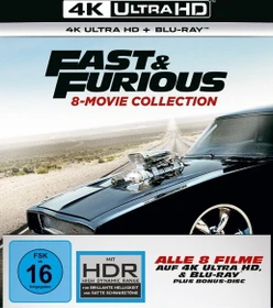 Fast & Furious - 8 Movie Collection (4K Ultra HD)