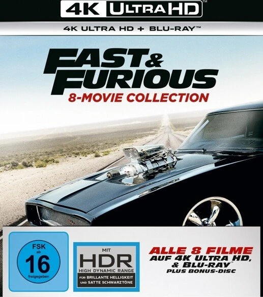 Fast & Furious - 8 Movie Collection (4K Ultra HD)