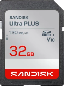 SanDisk Ultra PLUS R130 32GB, UHS-I U1, Class 10