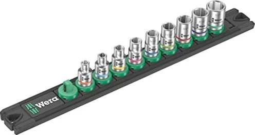 Wera Magnetleiste A Imperial 1 Zyklop Steckschlüsselsatz zöllig, 9-tlg.