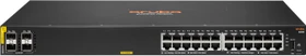 HPE Aruba CX 6000 Series Rackmount Gigabit Managed Switch, 24x RJ-45, 4x SFP, 370W PoE+ (R8N87A)