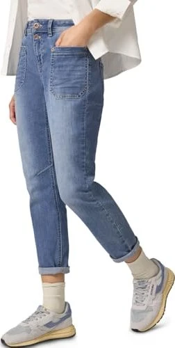 Street One Charlie Boyfriend Jeans medium random wash (Damen)