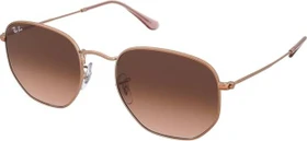 Ray-Ban RB3548N Hexagonal Flat Lenses 51mm bronze-copper/brown gradient