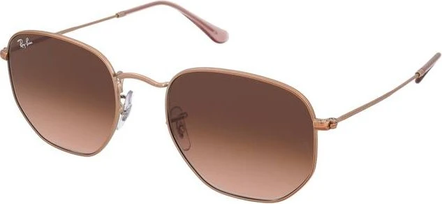 Ray-Ban RB3548N Hexagonal Flat Lenses 51mm bronze-copper/brown gradient