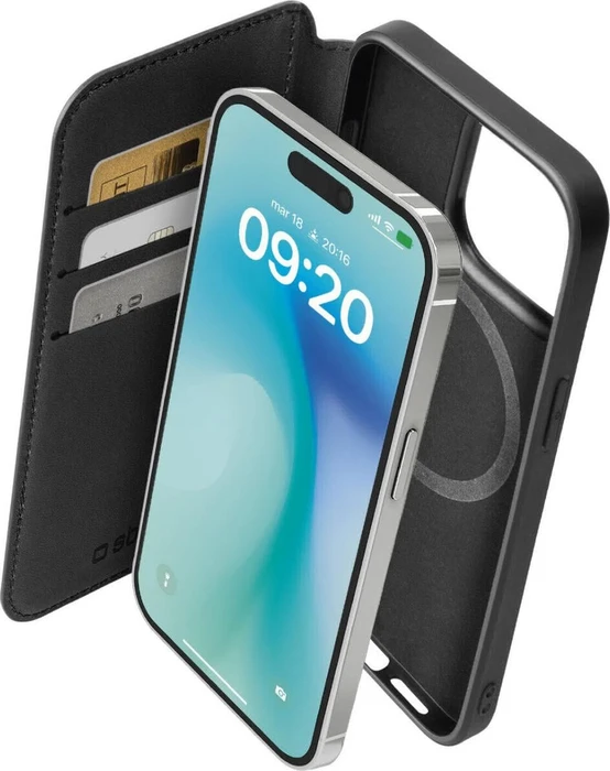 SBS Mobile Wallet Mag für Apple iPhone 16 Pro schwarz
