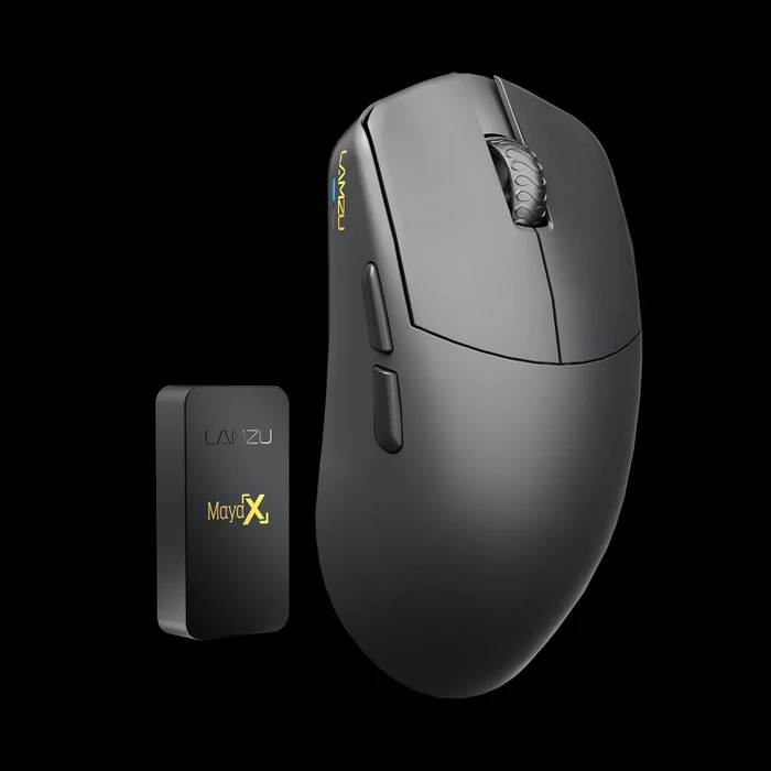 Lamzu MAYA X 8K Wireless Gaming Mouse Charcoal Black, USB