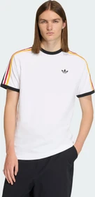 adidas 3-Streifen T-Shirt kurzarm cloud white/collegiate gold/power red (Herren)