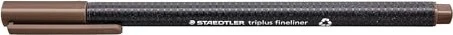 Staedtler triplus fineliner 334 0.3mm tabakbraun, 10er-Pack