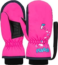 Reusch Mitten Handschuhe pink glo/dress blue (Junior)