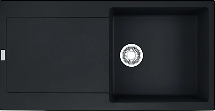 Franke Maris MRG 611-100 Einbau Becken reversibel mit Ablauffernbedienung black matt