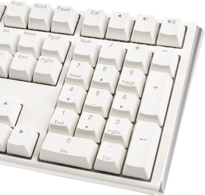 Ducky One 3 PBT, LEDs RGB, Pure White, MX SPEED RGB Silver, USB, US