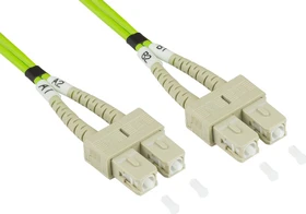 Good Connections LWL Duplex Kabel, OM5, 2x SC Stecker/2x SC Stecker, 2m, grün