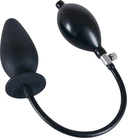 You2Toys True Black Inflatable Anal Plug Silikon