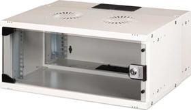 Digitus Professional SoHo Pro Line 19" Wandgehäuse 4HE, unmontiert, Sicherheitsglastür, IP20, RAL 7035, 400mm tief