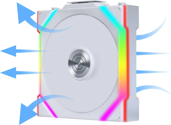 Lian Li Uni Fan SL Wireless 120 ARGB Reverse Blade, weiß, LED-Steuerung, 120mm, 3er-Pack