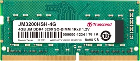 Transcend JetRam SO-DIMM 4GB, DDR4-3200, CL22, 1RX8